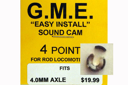 GME CAM 4 MM AXLE